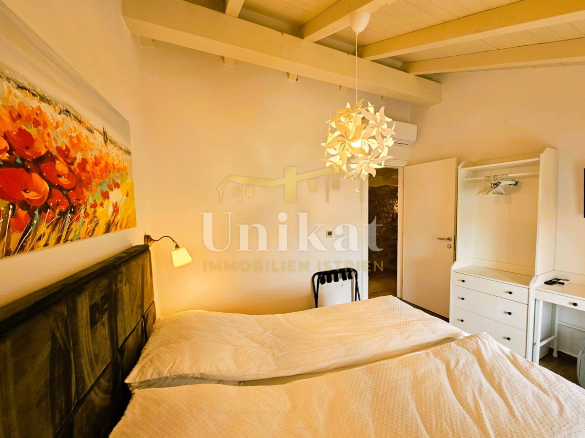 Renovirana kamnita hiša s bazenom in wellness hišico